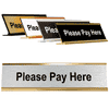 Please Pay Here Desk Plate | 2" x 8"