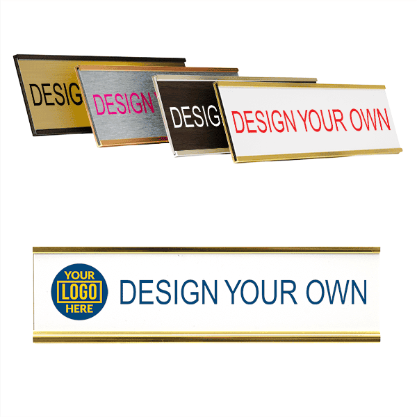 Customizable Name Plates for Wall or Door - Full Color 2" x 8"