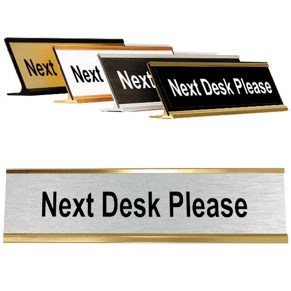 Next 2" x 8" Desk Please 2" x 8" Desk Plate