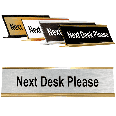 Next 2" x 8" Desk Please 2" x 8" Desk Plate