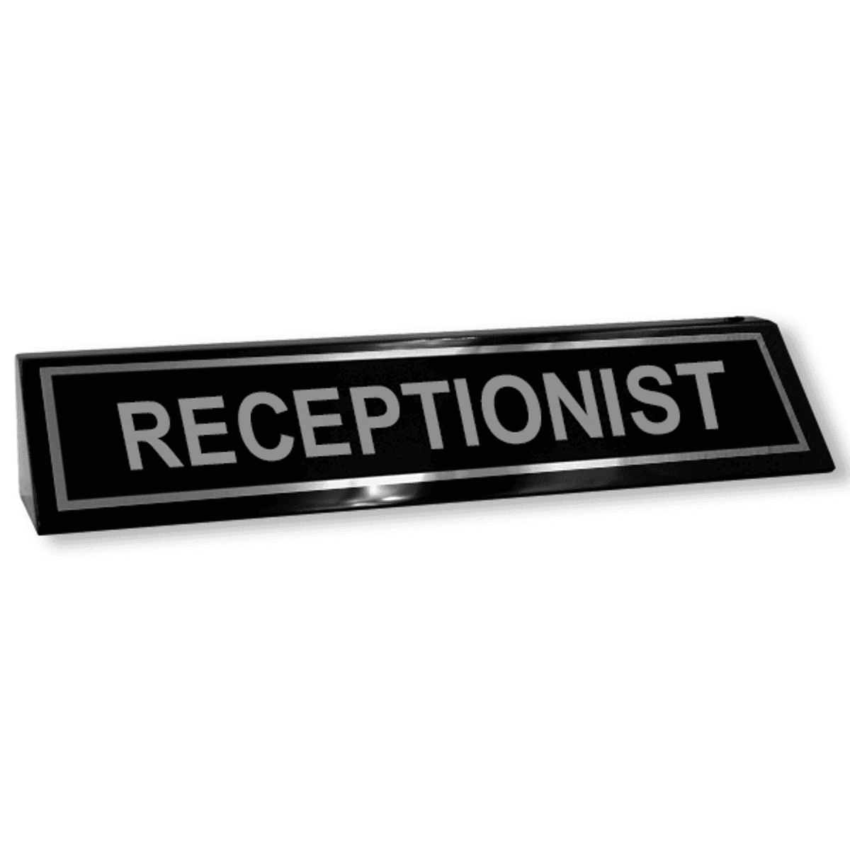 Receptionist Wood Desk Block (Black)