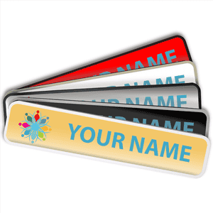 Rounded Full Color Wall Sign with Holder - 2" x 10"