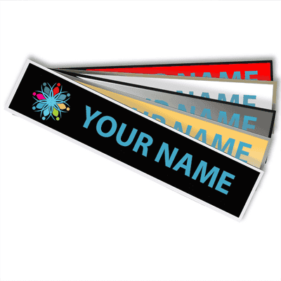 Plastic Square Corner Wall Sign with Color Insert (8129, 3128) - alternate view