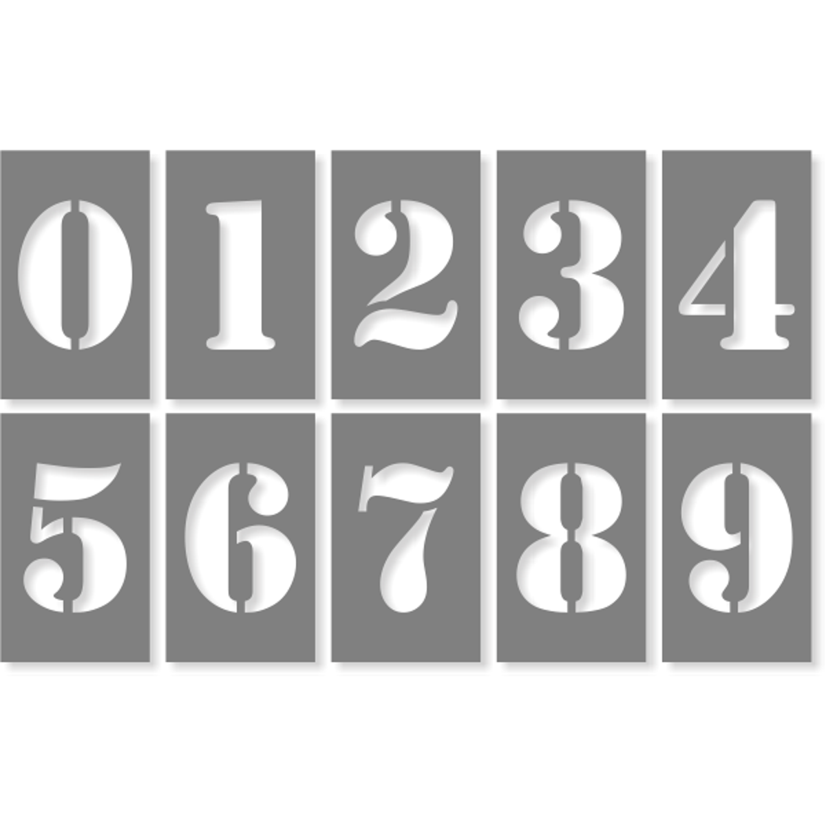3" Number Stencil Pack