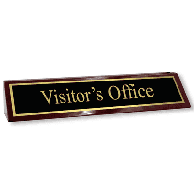 Visitor's Office Wood Desk Block