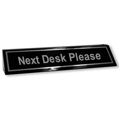 Next Desk Please Wood Desk Block - alternate view