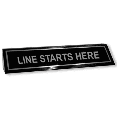 Line Starts Here Piano Desk Block - alternate view