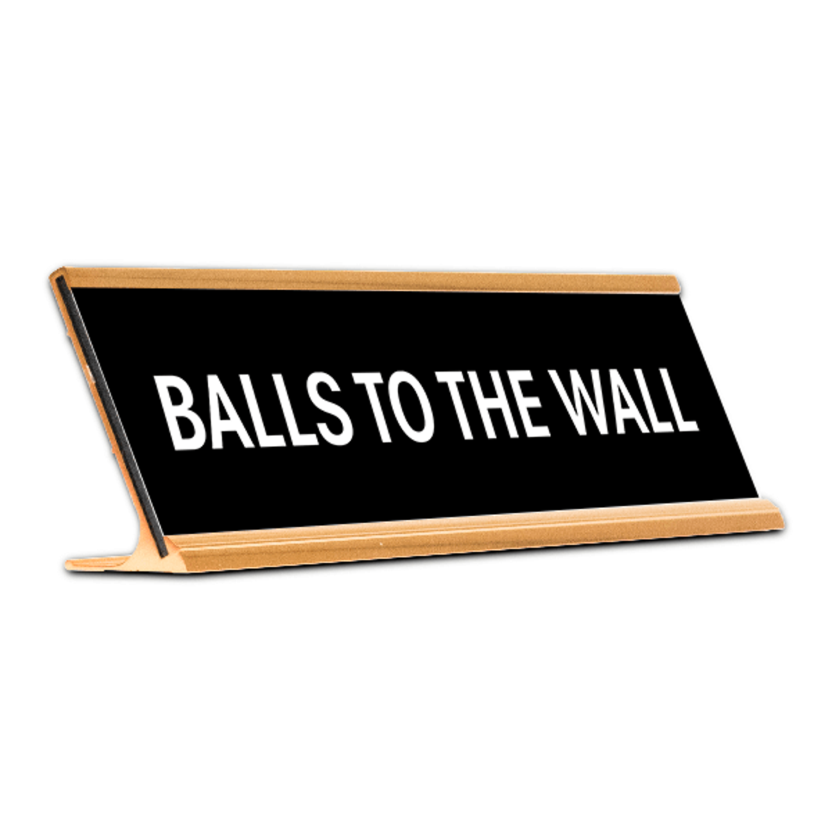 Balls to the Wall Desk Plate