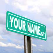 Custom Reflective Green 6" x 18" Aluminum Street Sign
