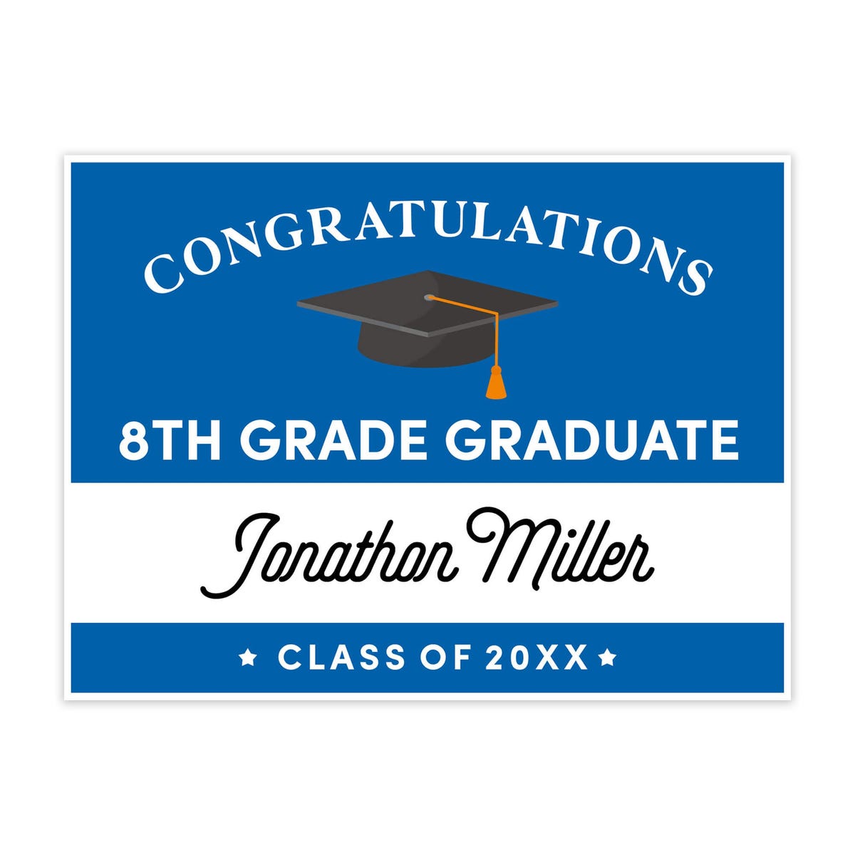 8th Grade Graduation Yard Sign