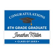 Congratulations 8th Grade Graduate Custom Yard Sign