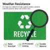 Information about the weather resistance of engraved plastic signs