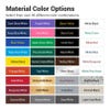 The most popular color combinations for engraved plastic signs