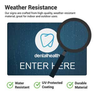 Information about the weather resistance of printed plastic signs