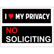 I Love MY Privacy Yard Sign