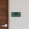 Green ADA Sign To Label A Room For Housekeeping