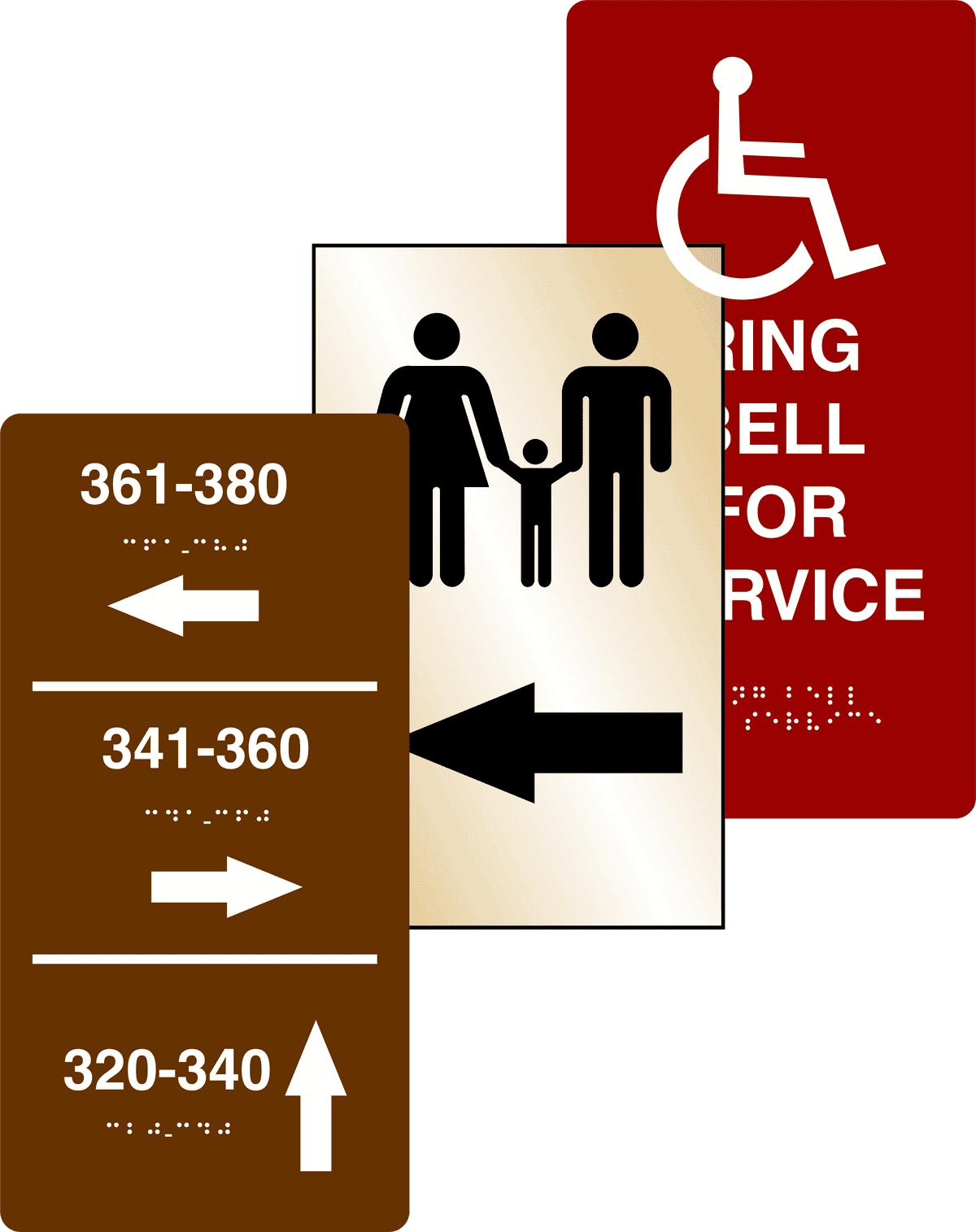 ADA Sign Vertical 18 in x 12 in