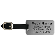 Engraved Aluminum Luggage Tag
