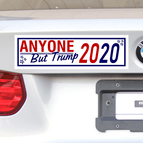 3" x 10" Anyone But Donald Trump 2020 Bumper Sticker