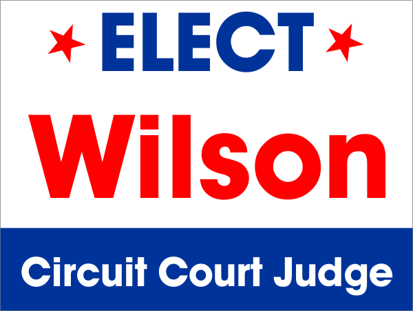 Basic Election Yard Sign | 18" x 24"