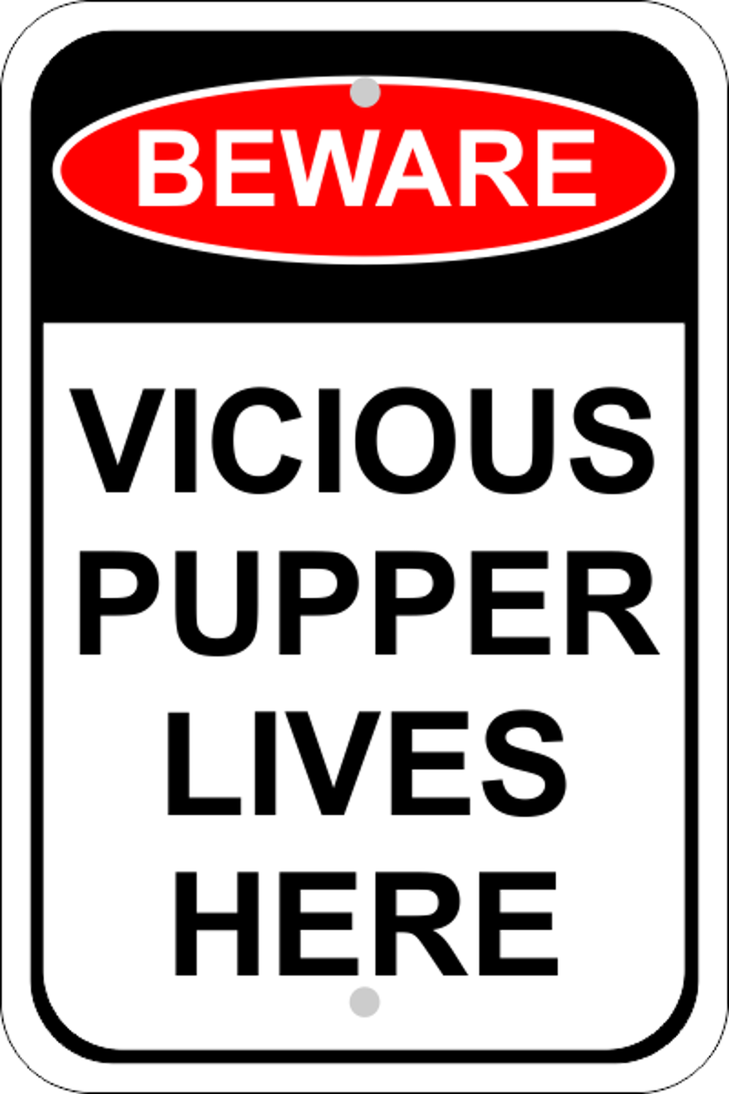 Vicious Pupper Sign