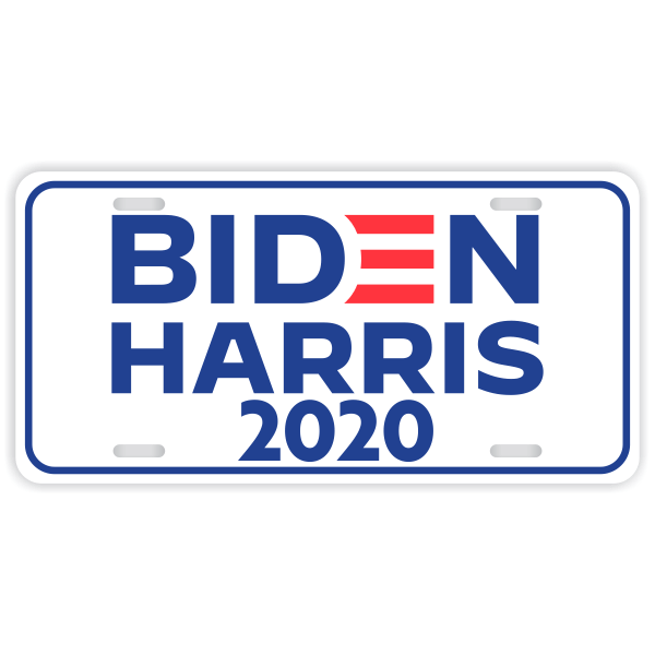 Biden & Harris 2020 License Plate