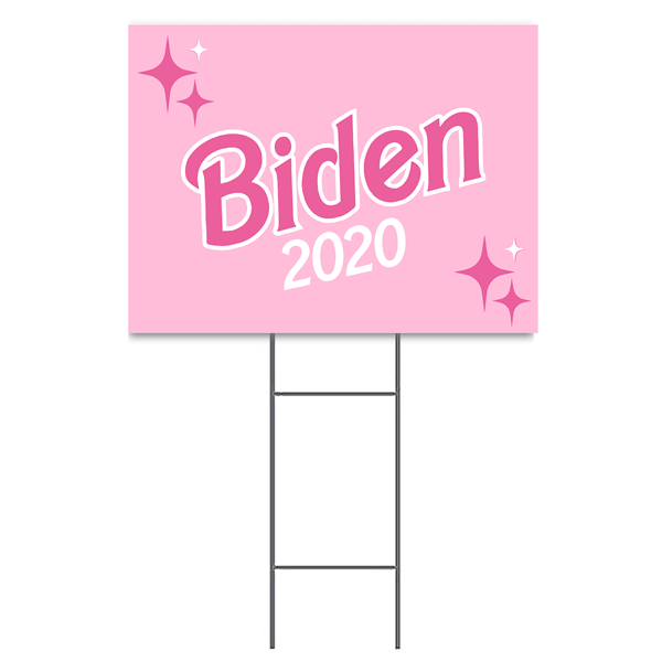 Biden 2020 Barbie Style Yard Sign | 18