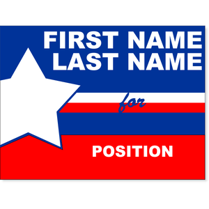 Big Star Election Yard Sign | 18" x 24"
