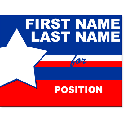 Big Star Election Yard Sign | 18" x 24" - alternate view