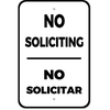 Bilingual No Soliciting Aluminum Sign | 18" x 12"