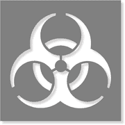 Choose Your Size Biohazard Stencil