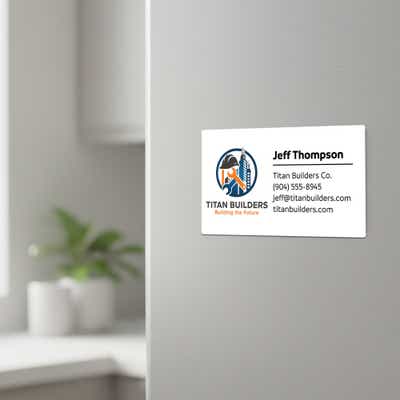 Business Card Magnet Template Design - alternate view
