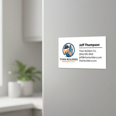 Business Card Magnet Template Design - alternate view
