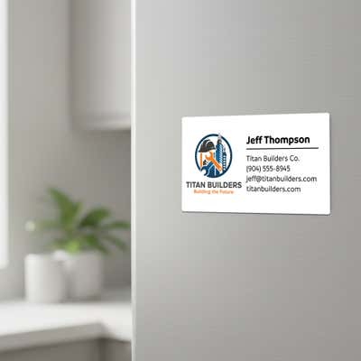 Business Card Magnet Template Design - alternate view