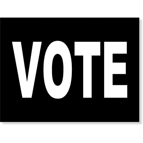 Black Vote Yard Sign | 18" x 24"