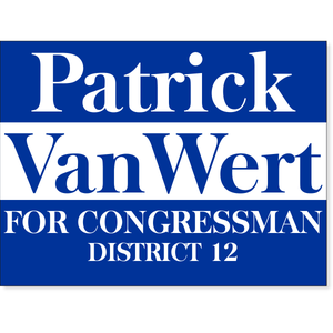 Blue Election Yard Sign | 18" x 24"