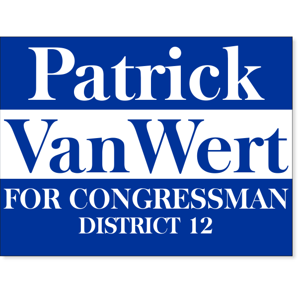 Blue Election Yard Sign | 18" x 24"