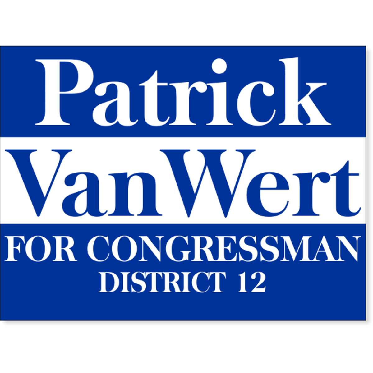 Blue Election Yard Sign | 18" x 24"