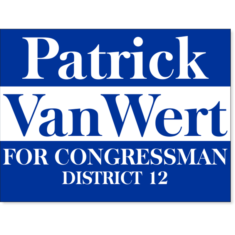 Blue Election Yard Sign | 18" x 24"