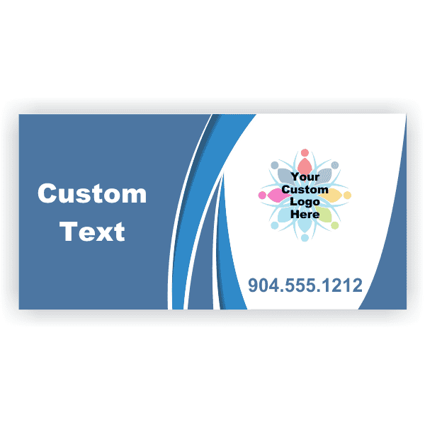 Blue Modern Custom Logo Banner