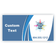 Blue Modern Custom Logo Banner