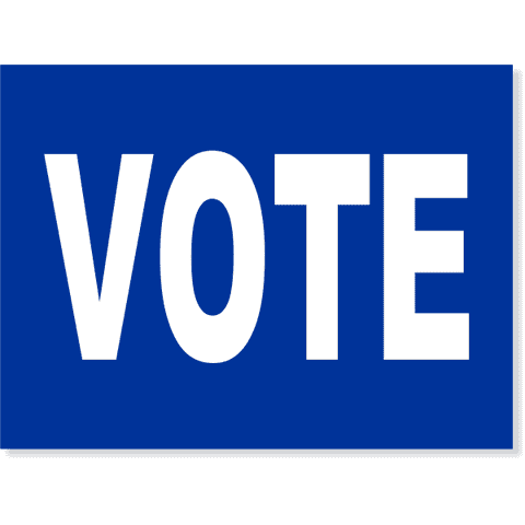 Blue Vote Yard Sign | 18" x 24"