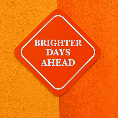 Brighter Days Ahead Diamond Sign - alternate view