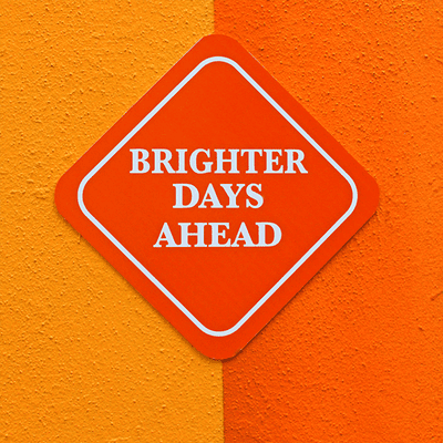 Brighter Days Ahead Diamond Sign - alternate view