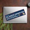 Evil Hamster Political Bumper Sticker on a laptop