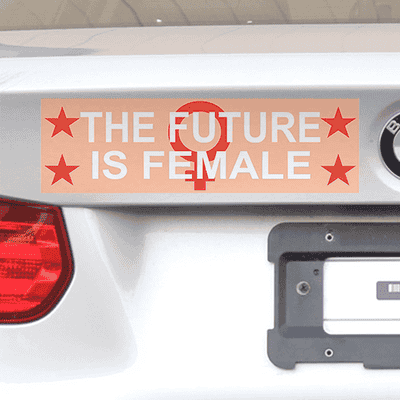 The Future Is Female Bumper Sticker | 3" x 10"