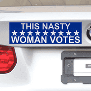 3" x 10" "This Nasty Woman Votes" Bumper Sticker