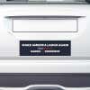 MALA Harris for President Bumper Sticker on a white car