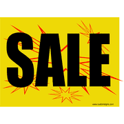 Burst Sale Sign