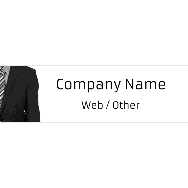 3" x 10" Business Man Suit Bumper Sticker